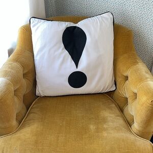 Kate Spade New York exclamation Point! Decorative Pillow 18x18